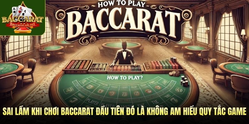 Sai lầm khi chơi baccarat đầu tiên đó là không am hiểu quy tắc game