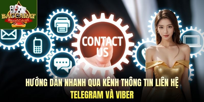 Hướng dẫn nhanh qua kênh thông tin liên hệ Telegram và Viber